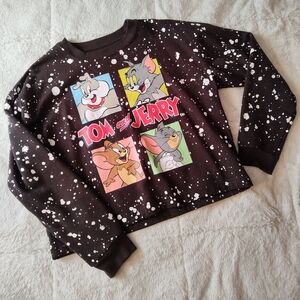 Tom & Jerry Cropped Sweatshirt